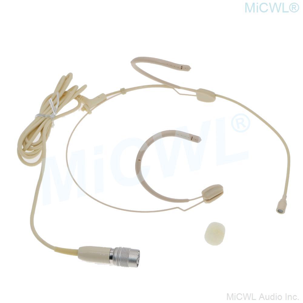 Professional Cardioid Lavalier Headset Microphone for Audio-Technica Wireless BodyPack System Omnidirectional HeadMic MiCWL - MiCWL Audio Inc