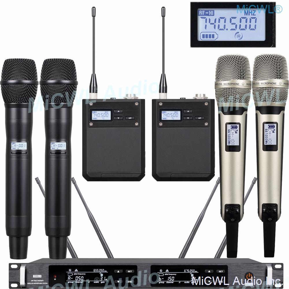 High-end 300 Channel ULXD Digital Wireless Systems Dual Handheld Headset Microphone True Diversity unrivalled Digital products - MiCWL Audio Inc