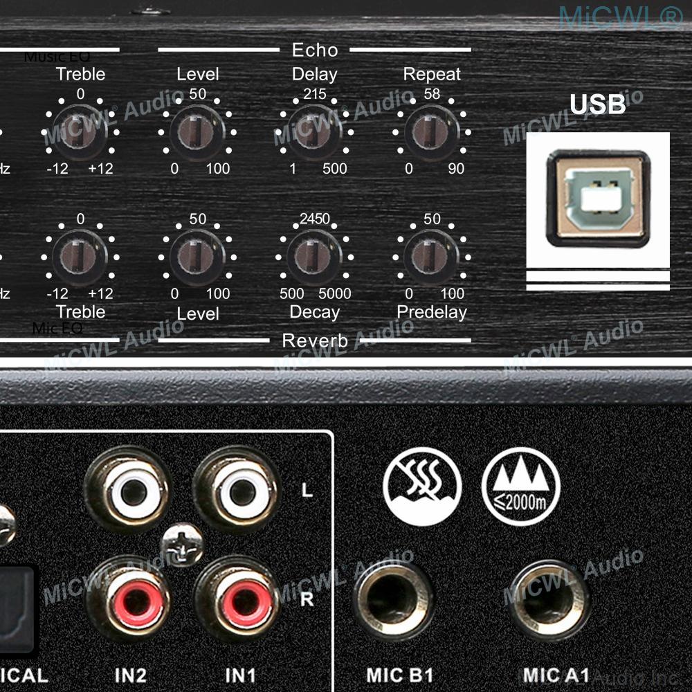 Pro KX-500 Digital Effector Processor Stage Studio 4 Microphone Input Bluetooth WiFi KX-200 Upgrade Version Laptop PC Software - MiCWL Audio Inc