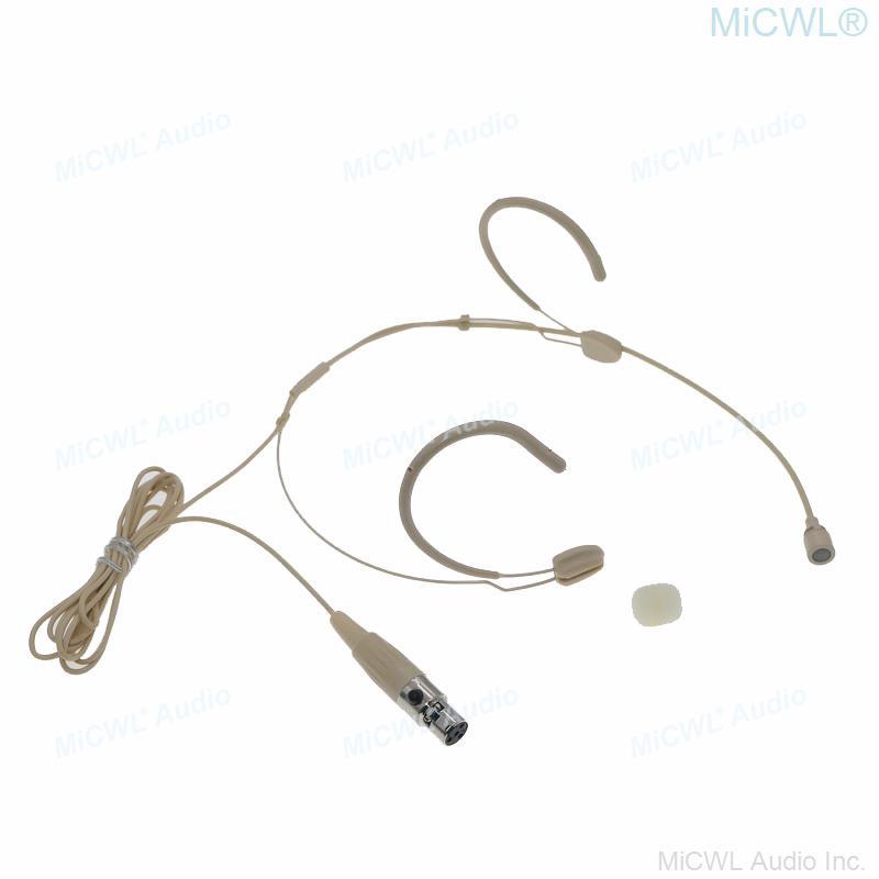 MiCWL M20 New Updated Version Cardioid Headset Microphone For Shure Wireless BeltPack Transmitter XLR 4Pin Mini Connector - MiCWL Audio Inc