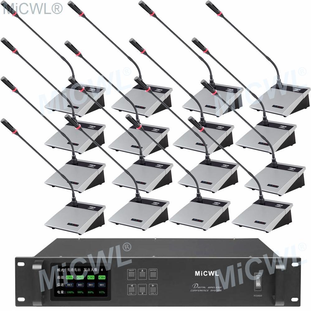 MXWNCS8 Digital Conferencing Meetings Solutions Microphone System Desktop Gooseneck President Delegate Mics MiCWL A10M-A117 - MiCWL Audio Inc