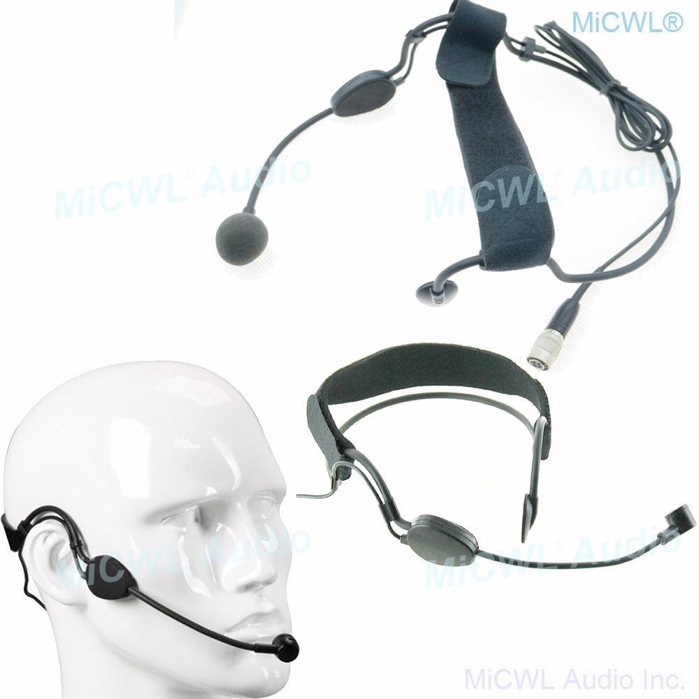 Black ME3 Headset Microphone For Audio Technica Music Wireless Condenser Mics System - MiCWL Audio Inc