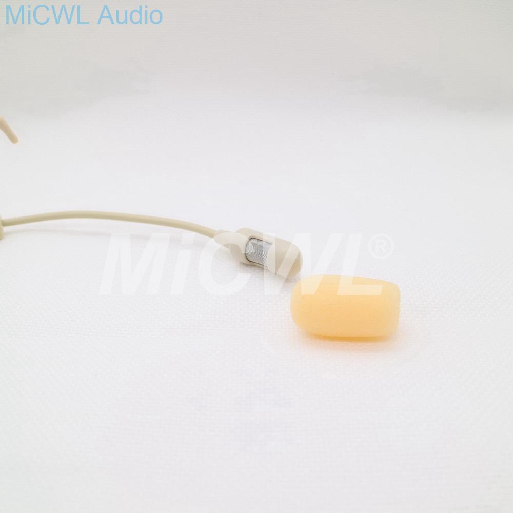 Unidirectional-Cardioid Headset Condenser Headworn High Quality Microphone Beige For Sennheiser Shure AKG Audio Technica Mipro - MiCWL Audio Inc