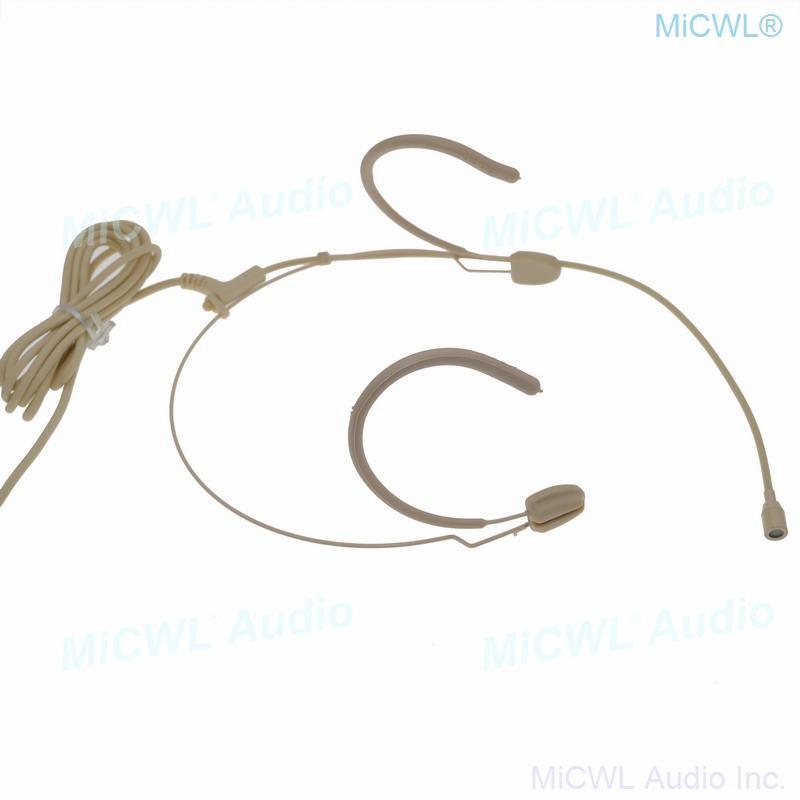 Best Quality Strong Frame Dual ear Headset Single ear Hook Microphones for Shure Wireless Microphones System Mini XLR 4Pin TA4F - MiCWL Audio Inc