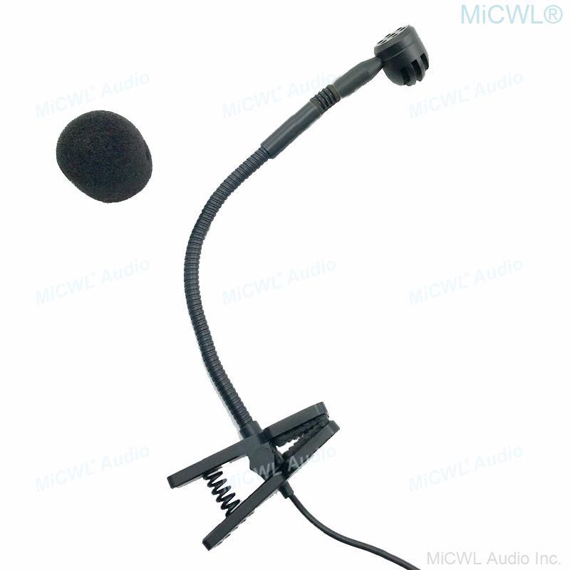 e908 Cardioid Music Instrument Gooseneck Microphone for Shure TA4F AKG Samson TA3F Wireless BeltPack Transmitter Mic Sets - MiCWL Audio Inc