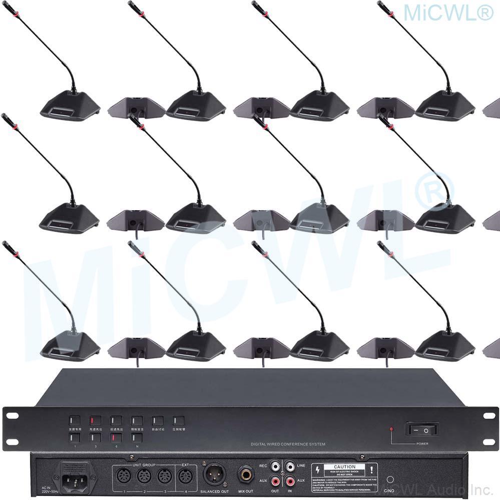 CCS600 Pro Conference Desktop Gooseneck Microphone Built-in speaker System Meeting Solutions President Delegate MiCWL A350M-A05 - MiCWL Audio Inc
