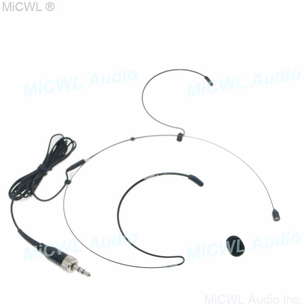 Beige SK HeadMic Double ear Headset Microphone For Sennheiser ew100 sk100 G1 G3 G3 G4 Wireless BeltPack Black - MiCWL Audio Inc