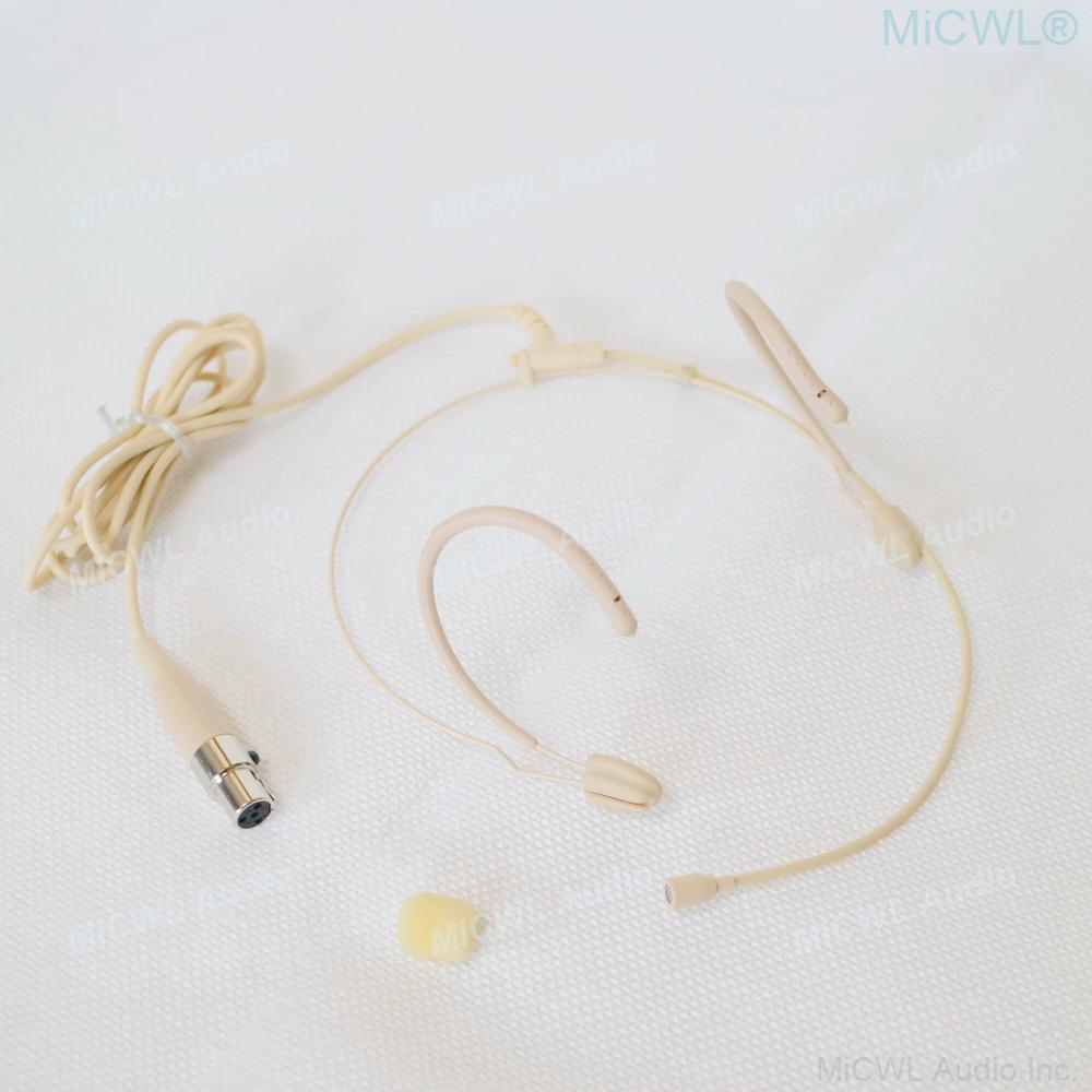 MiCWL M5 Beige HeadSet Microphone For Sennheiser G2 G3 G4 Shure ULX SLX PGX 4Pin AKG 3Pin Audio-Technica Wireless Microfone - MiCWL Audio Inc