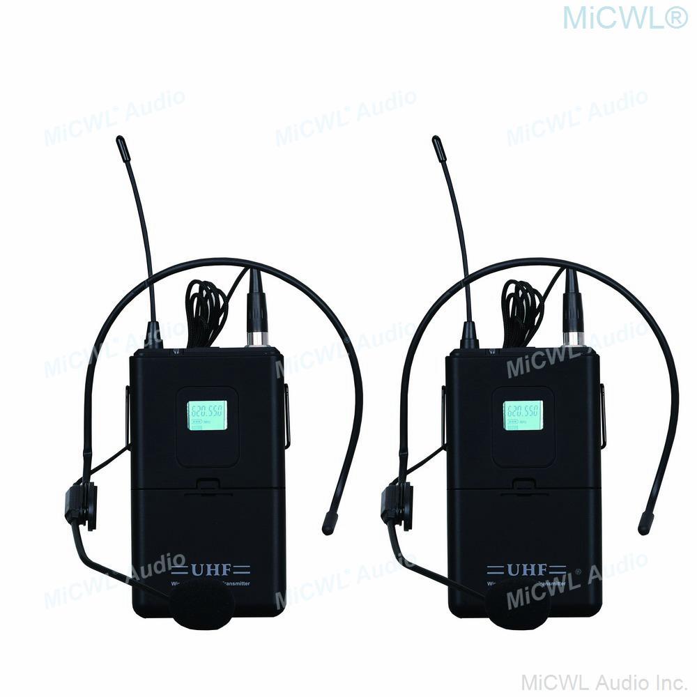 Silver SKM5000 ew400 G4 Digital Wireless 4 Handheld DJ Karaoke Microphone System 4 Headset HeadWear Mic Mike Sets - MiCWL Audio Inc