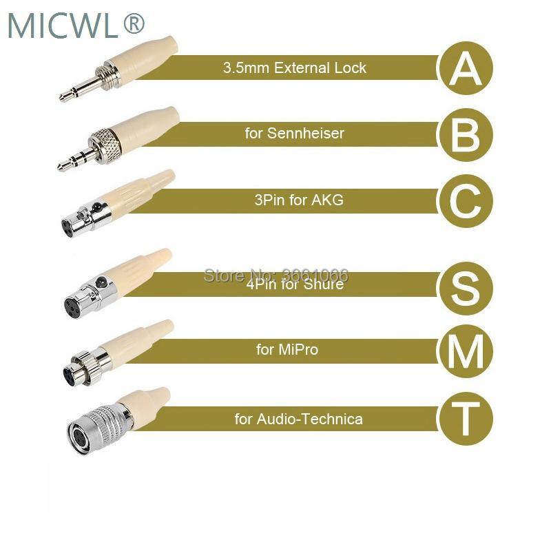New Beige Headset Condenser Microphone Speech Headworn Microfone for Sennheiser G2 G3 G4 Shure ULX UR4D SLX Wireless System Mics - MiCWL Audio Inc