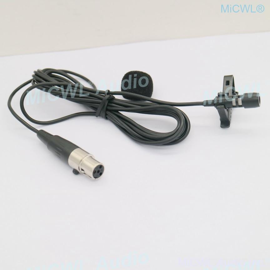 Black B787 Omnidirectional Uni-diectivity Tie Clips Lavalier Microphone For Shure SLX ULX PGX UT QLX GLX KCX Wireless BeltPack - MiCWL Audio Inc