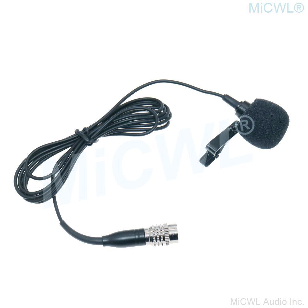 ATW2400 Cardioid Wireless Lavalier Lapel Microphone For Audio Technica Tie Clips BeltPack Transmitter Hirose 4Pin - MiCWL Audio Inc