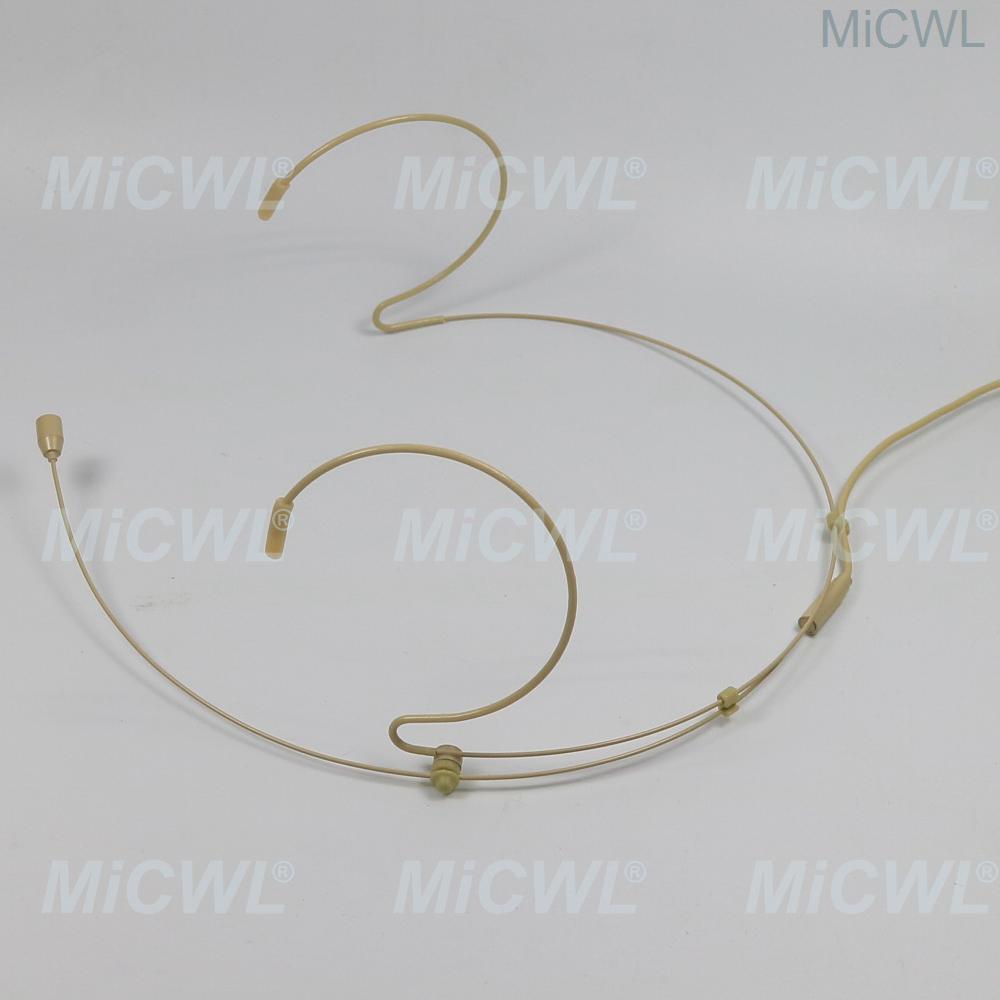 Pro Headset HeadMic Wireless Microphone 3.5mm Standard Screw External Lock For Wireless Mic BodyPack Transmitter Computer Laptop - MiCWL Audio Inc