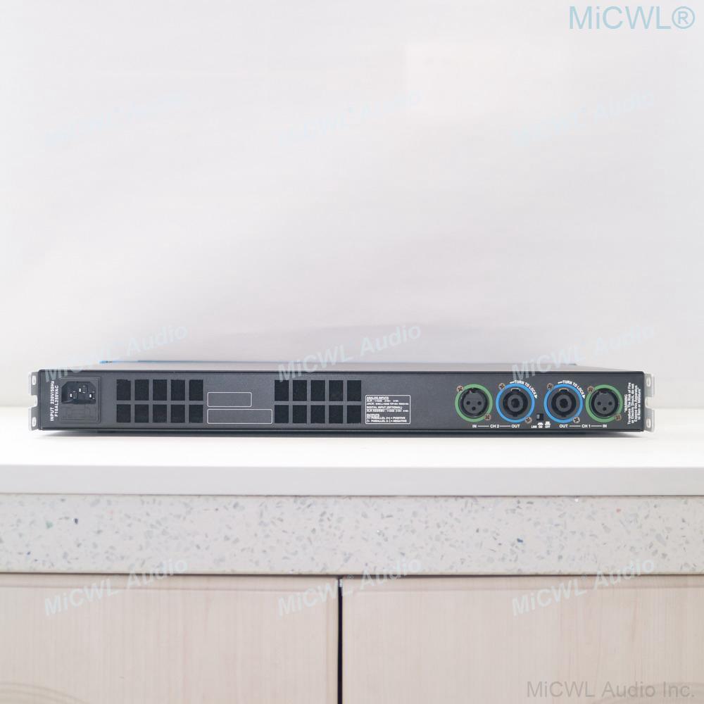 MiCWL Professional Stage DJ Karaoke Digital Power Amplifier 7000W Peak 4 Channel Blue AMP Standard Rack 19" - MiCWL Audio Inc