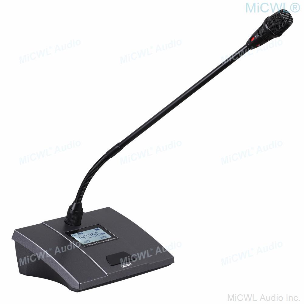 MiCWL 8 Channels Gooseneck Conference Wireless Microphone System Mics adjustment frequency Super-low Background Noise - MiCWL Audio Inc