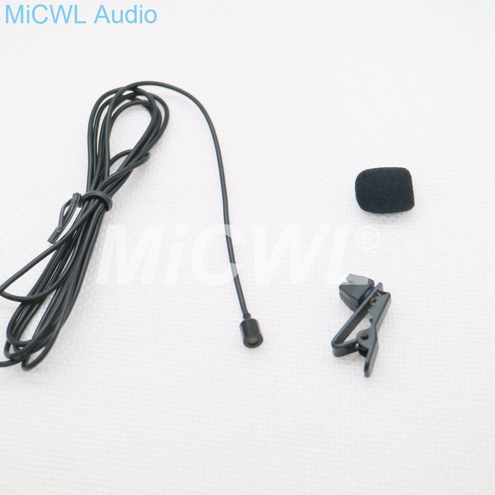 Mini Lavalier Lapel Microphone for Audio-Technica Belt Pack Wireless Black Beige color - MiCWL Audio Inc