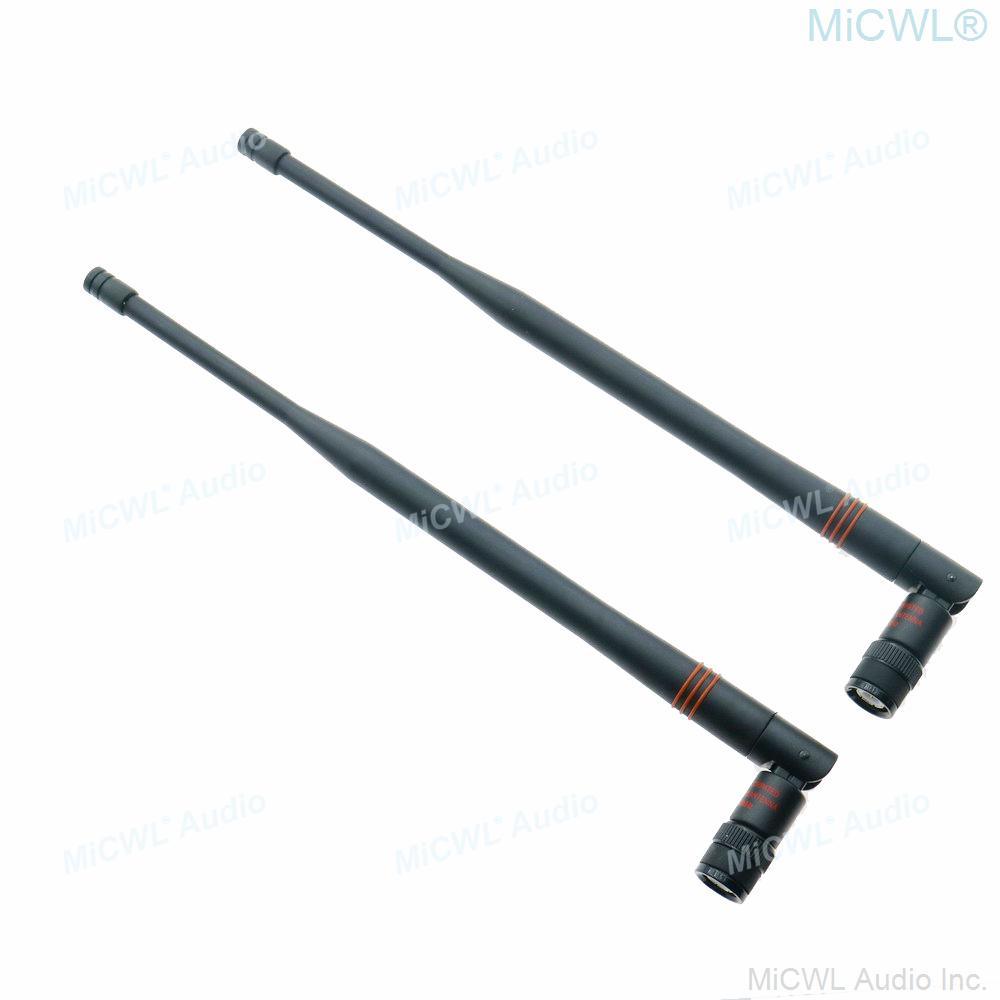 A Pair UA820 Bayonet BNC Antenna Aerial for Shure Wireless Receiver Host 470-542MHz 554-590MHz 638-698MHz 610-680MHz 774-865MHz - MiCWL Audio Inc