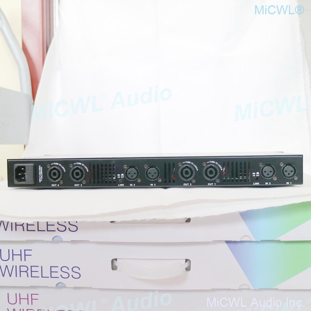 MiCWL Audio 5200W Digital Power Amplifier 4 Channel Karaoke Stage Audio Microphones Speaker AMP 4 x 650W Amplifier 6400 Watt - MiCWL Audio Inc