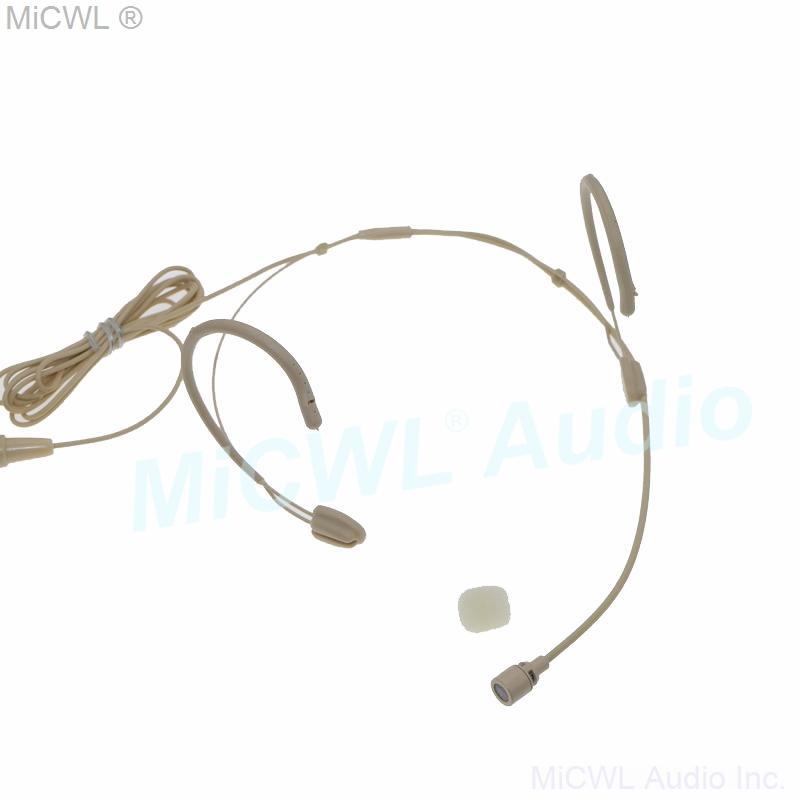 CS98 Earset Hook Headset Cardioid Microphone for Shure SLXD PGX SLX ULX QLX GLX Wireless BeltPack Face Head Mics - MiCWL Audio Inc