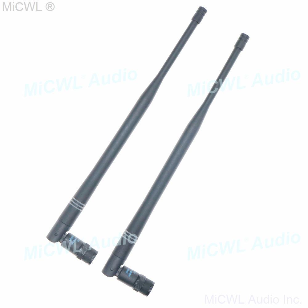 A Pair UA820 Bayonet BNC Antenna Aerial for Shure Wireless Receiver Host 470-542MHz 554-590MHz 638-698MHz 610-680MHz 774-865MHz - MiCWL Audio Inc