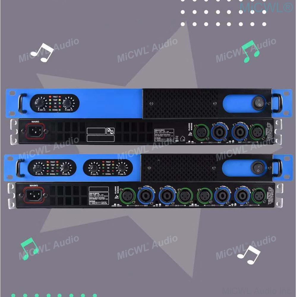 Digital Power amplifier 5200W 4 Channel Stage Audio Speaker AMP Amplifier 2 Channel 2600 watt - MiCWL Audio Inc