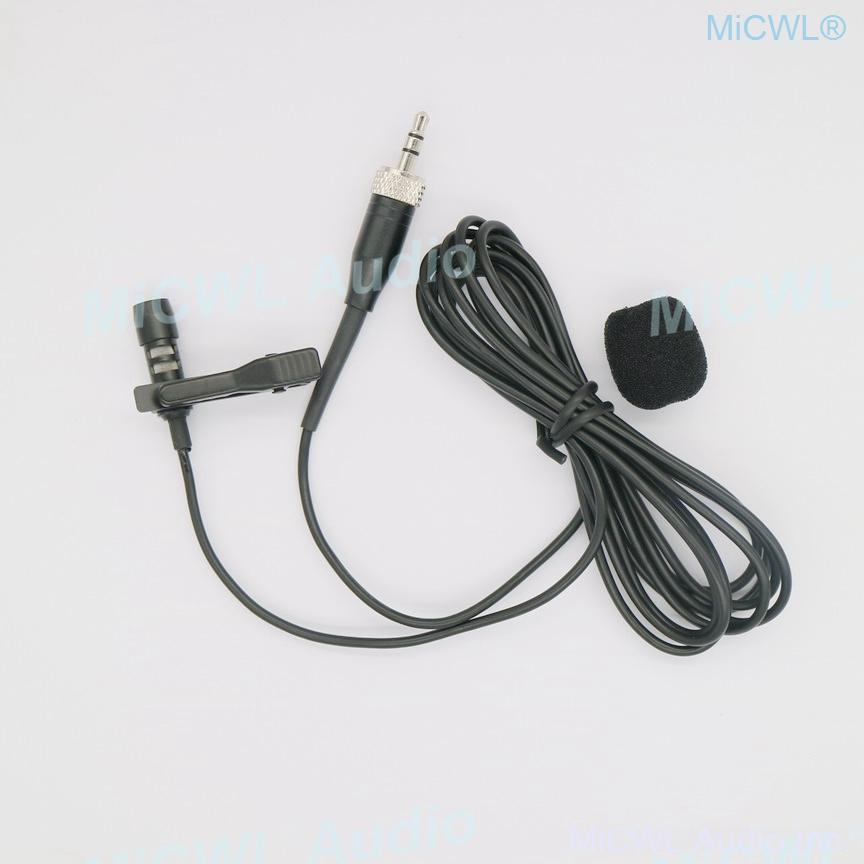 Black SL Tie Clips Lavalier Lapel Microphone For Sennheiser ew100 sk100 Wireless BeltPack Omnidirectional Uni-diectivity - MiCWL Audio Inc