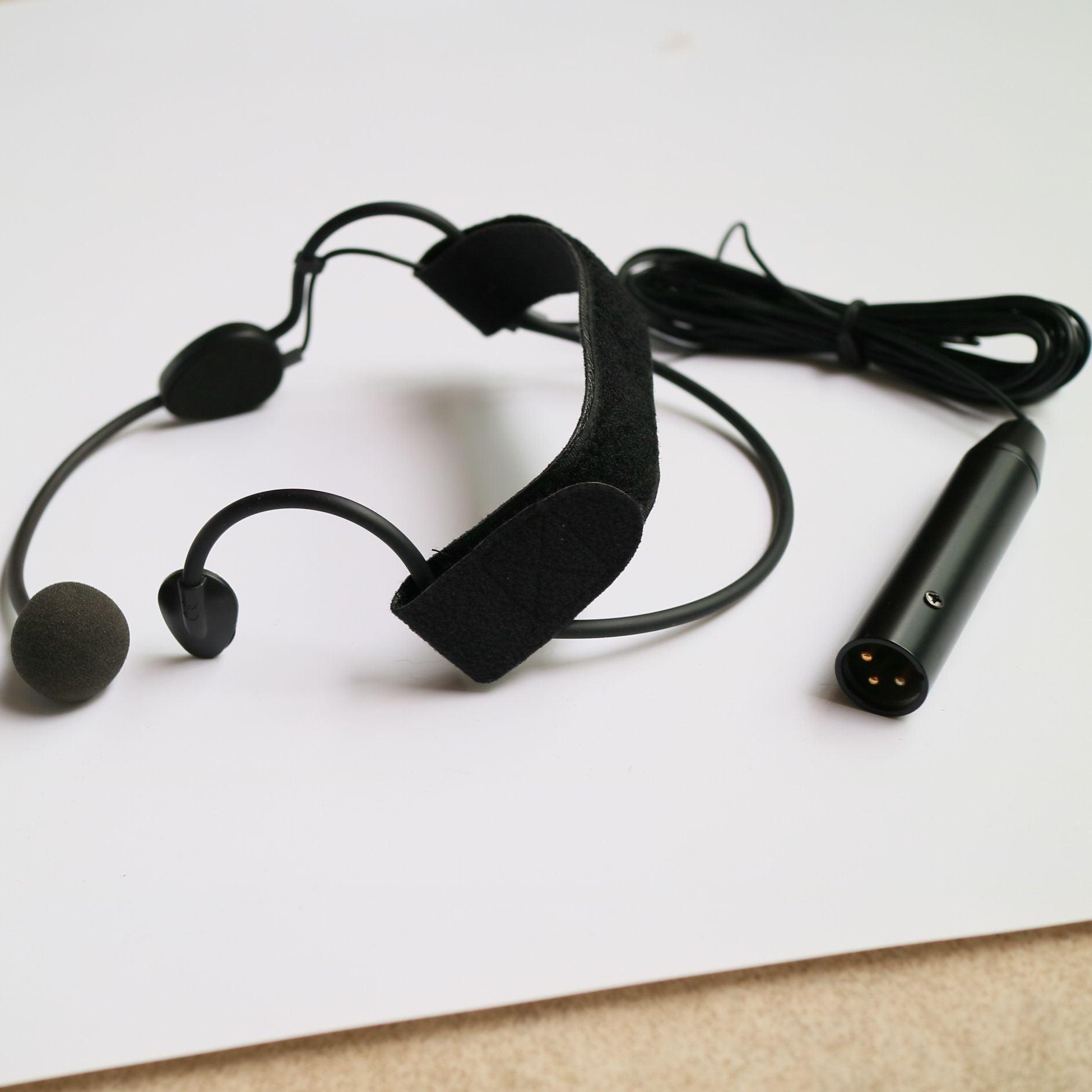 Professional ME3-XLR Headset Condenser Microphone XLR 3Pin Phantom Power 48V For DJ Mixer Sound Console 5m cable - MiCWL Audio Inc