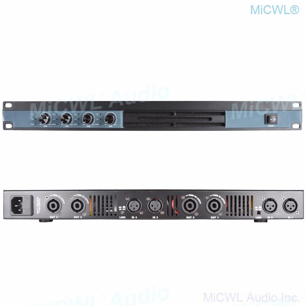 MiCWL Audio 2 4 Channel 5200W Digital Power Amplifier Karaoke Stage Studio Audio Microphones Speaker AMP Amplifier New Design - MiCWL Audio Inc
