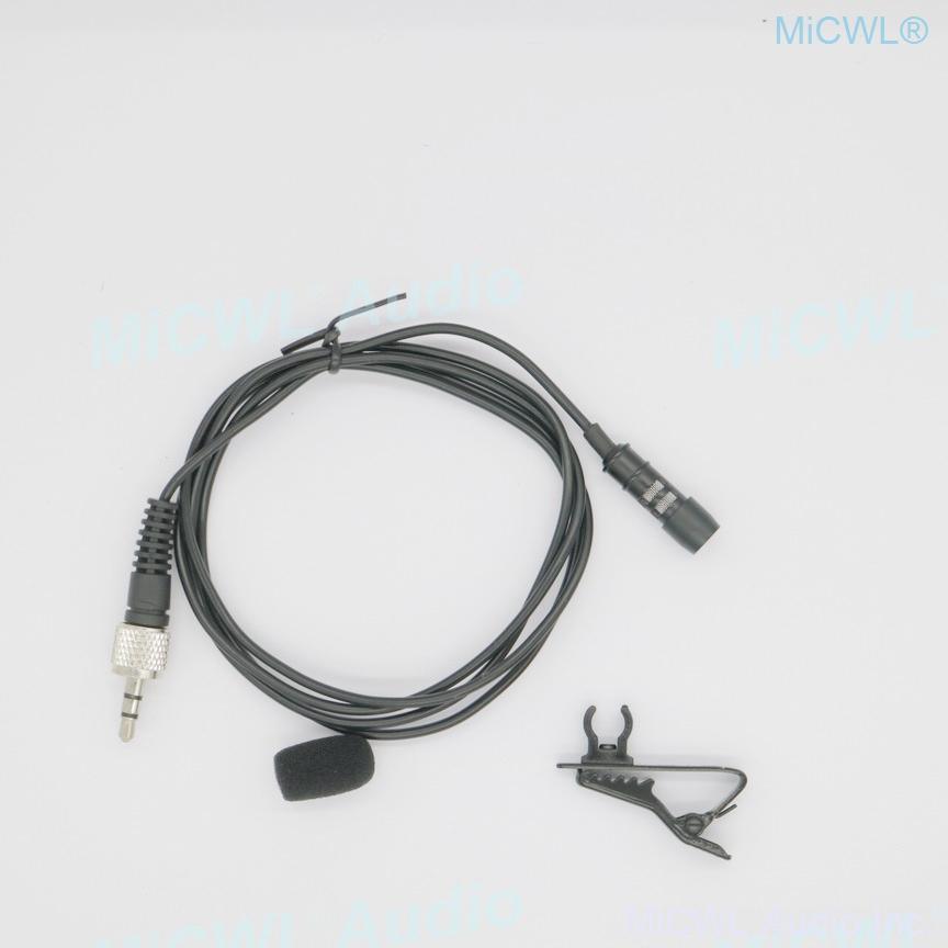 Black SL Tie Clips Lavalier Lapel Microphone For Sennheiser ew100 sk100 Wireless BeltPack Omnidirectional Uni-diectivity - MiCWL Audio Inc