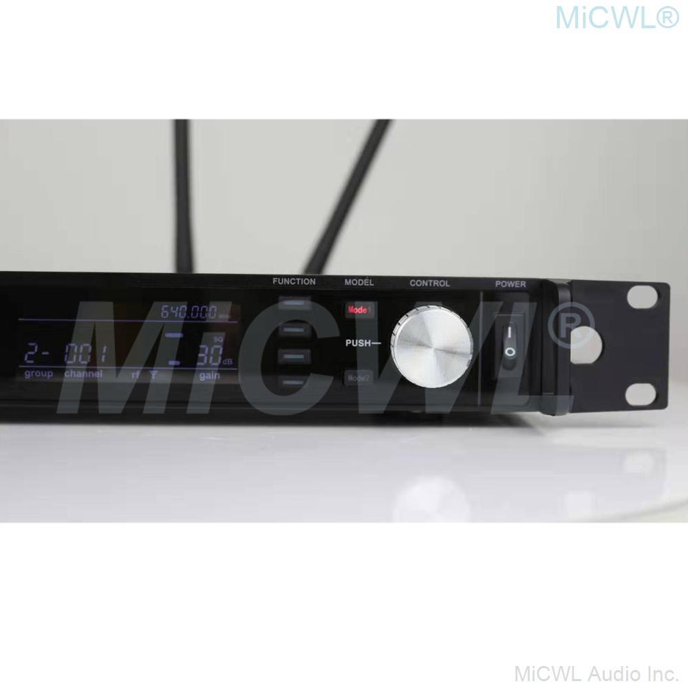 MiCWL AD4D Dual KSM8 Handheld Audio Wireless Microphone UHF True Diversity Stage Vocal Concert Digital Mics 4 Aerial Large Range - MiCWL Audio Inc