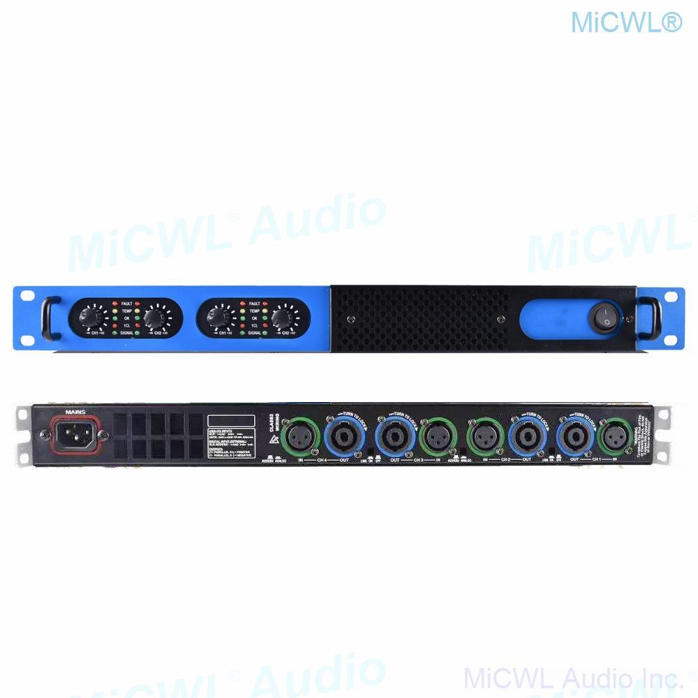 5200W Digital Power Amplifier Stage Audio Speaker AMP Amplifier 4 Channel MiCWL Q6400 - MiCWL Audio Inc