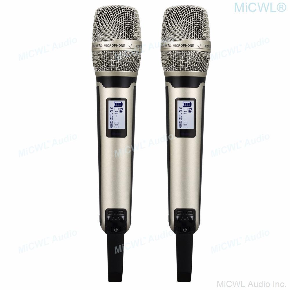 MiCWL AD4D 300 Channel Audio Wireless Microphone SKM9000 Digital True Diversity Stage vocal concert Handheld Mics 4 Aerial - MiCWL Audio Inc