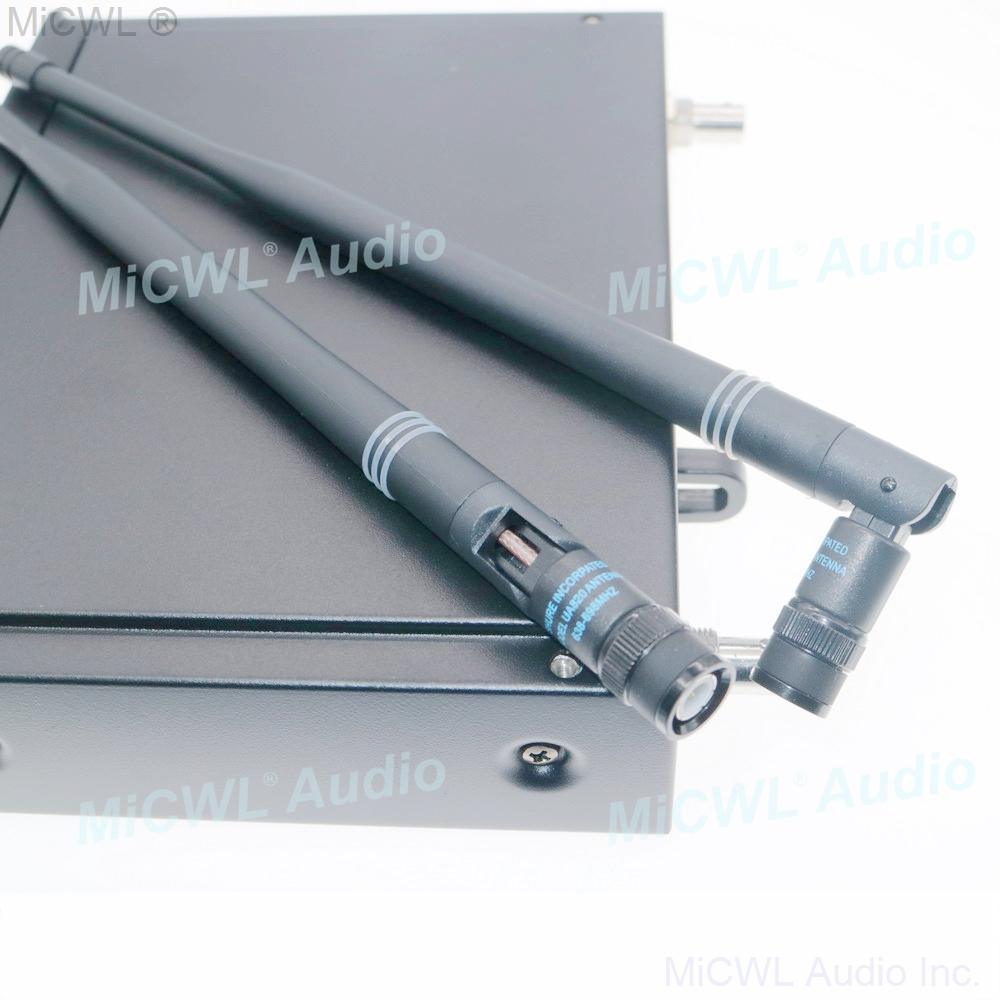 A Pair UA820 Bayonet BNC Antenna Aerial for Shure Wireless Receiver Host 470-542MHz 554-590MHz 638-698MHz 610-680MHz 774-865MHz - MiCWL Audio Inc