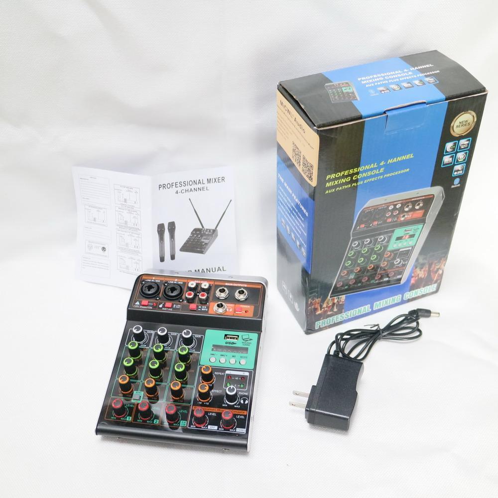 Original Mini 4 Channel Mixing Console For Live Recording Bluetooth USB 48V MiCWL AF4 - MiCWL Audio Inc