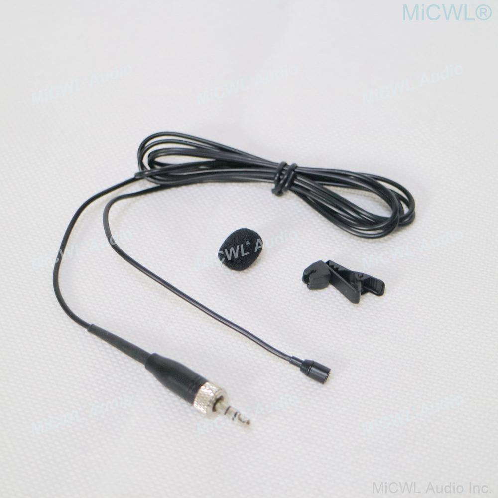 EW300-Sennheiser Mini Clip-On Lavalier Microphone For Sennheiser sk100 ew100 300 500 G2 G3 G4 G5 Wireless BodyPack 3.5mm Lock - MiCWL Audio Inc