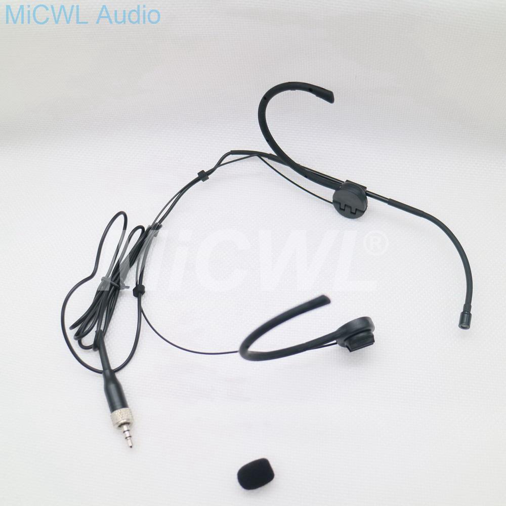 High-Quality Condenser Dual Hook Adjustable Foldable Headset Microphone Omni-directional Headset Microphone For Sennheiser - MiCWL Audio Inc