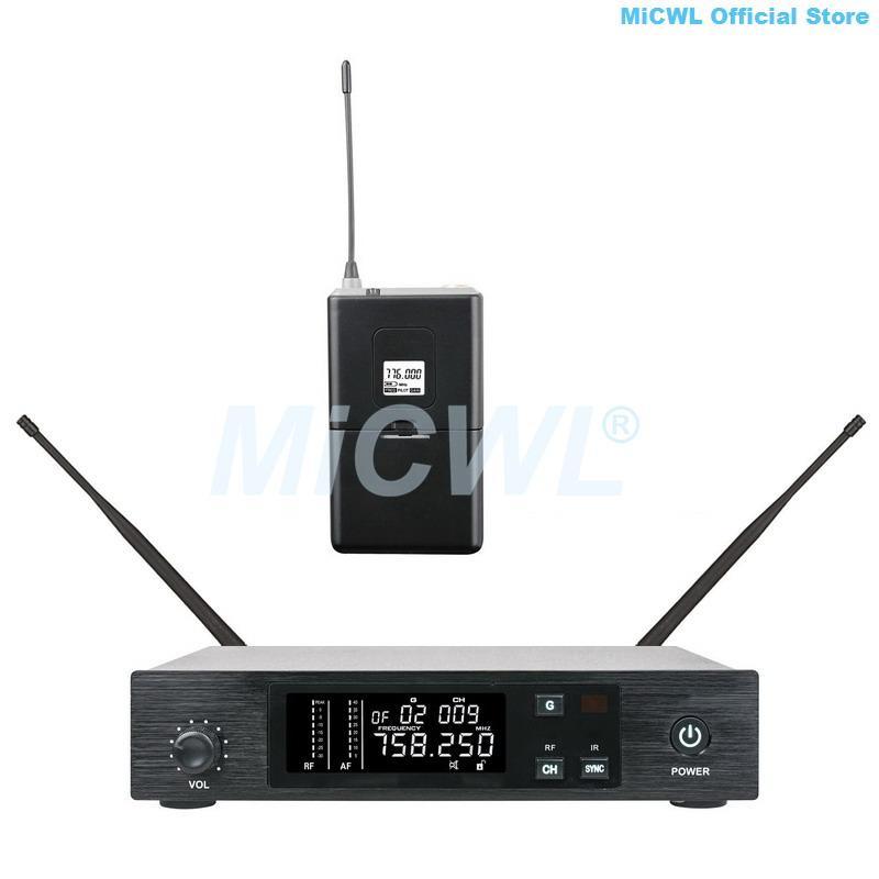 MiCWL D100 UHF Wireless Audio Microphone Karaoke Stage Home Church School Headset Handheld Lavalier Microphones System - MiCWL Audio Inc