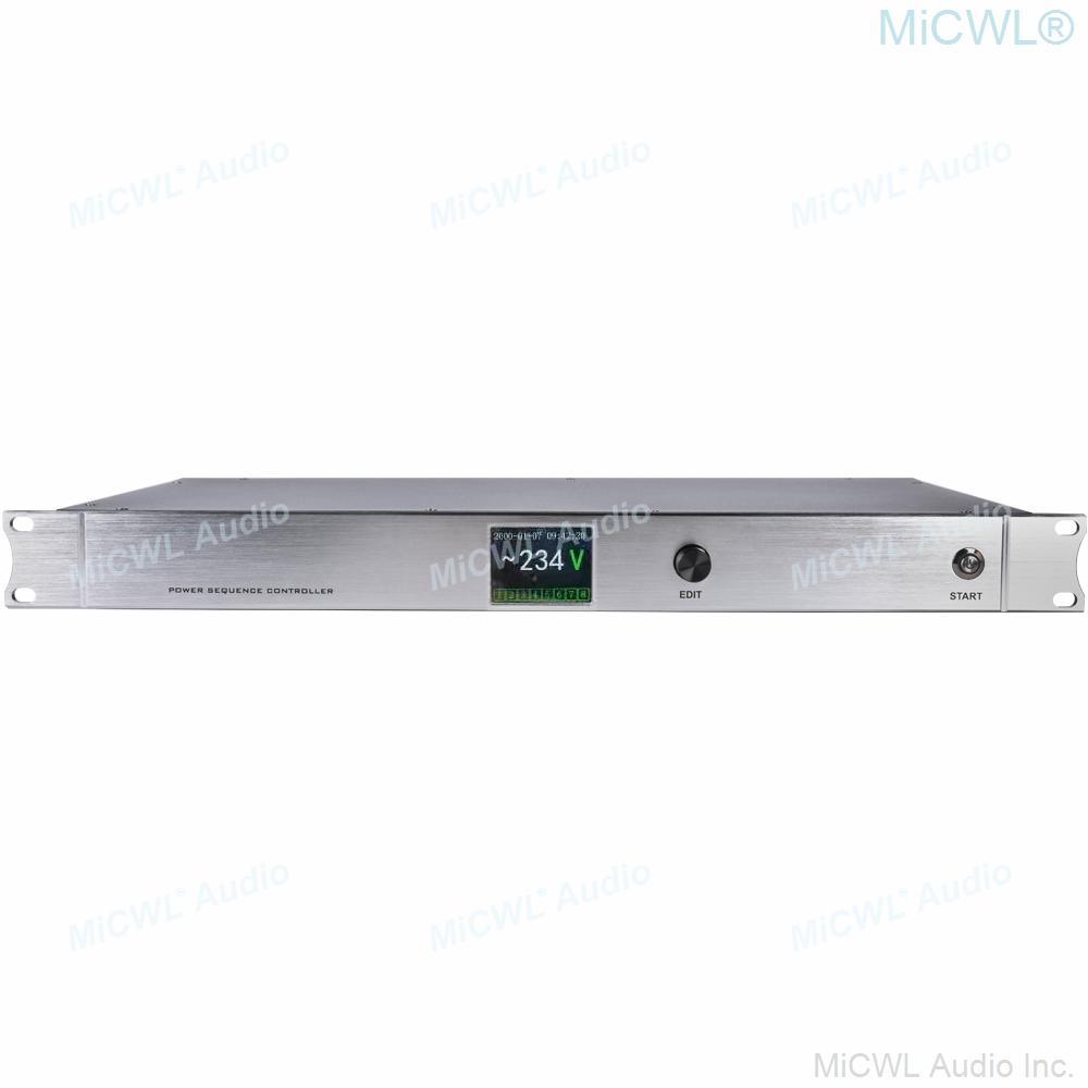 MiCWL 10 Output Rack Mount LCD Power Sequence Controller 30A 6000W Conditioner Surge Protector Power Supply Regulator Air Switch - MiCWL Audio Inc