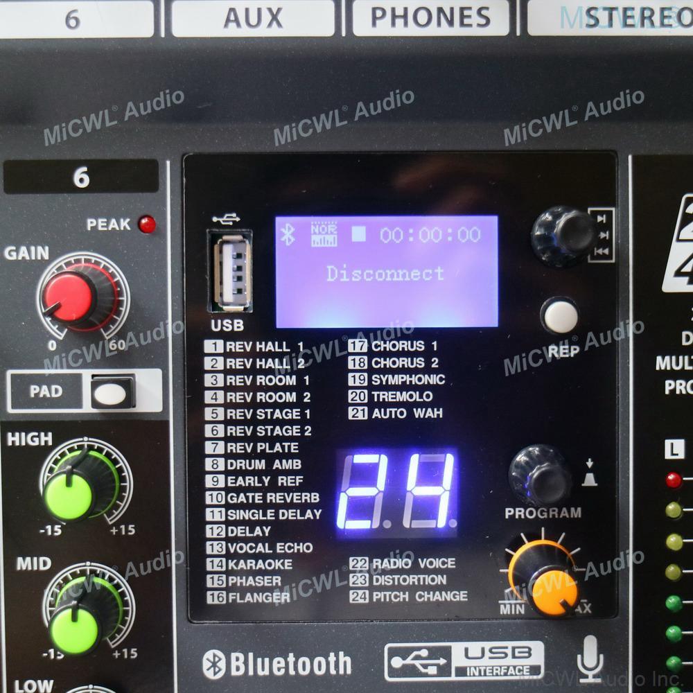 Professional MiCWL 8 Input Channel Sound Audio DJ Mixng Mixer Console Controller For Stage Home Theatre System - MiCWL Audio Inc