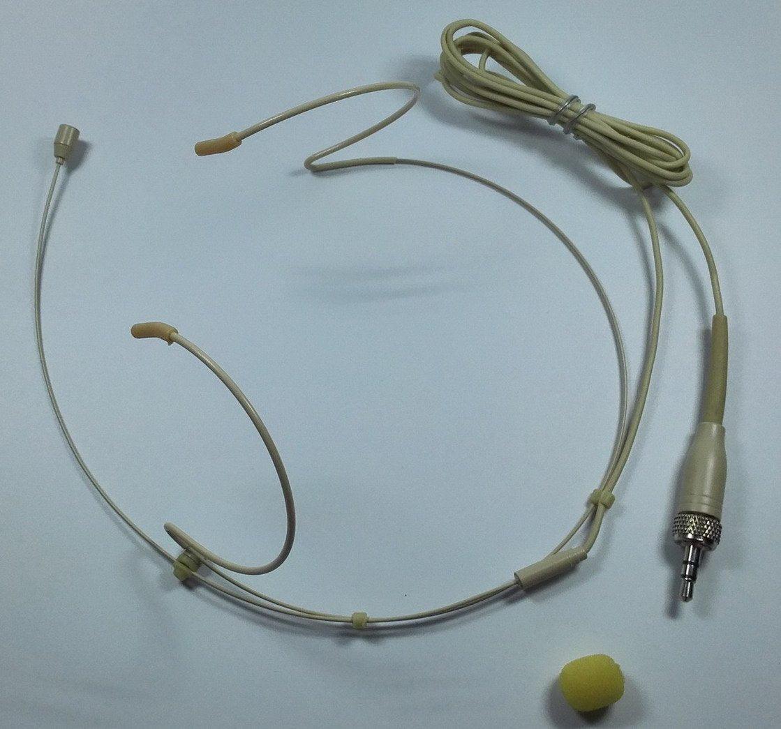 Professional Tan Omnidirectional Headset Microphone for Sennheiser G1 G2 G3 G4 Wireless BodyPack Transmitter Systems - MiCWL Audio Inc
