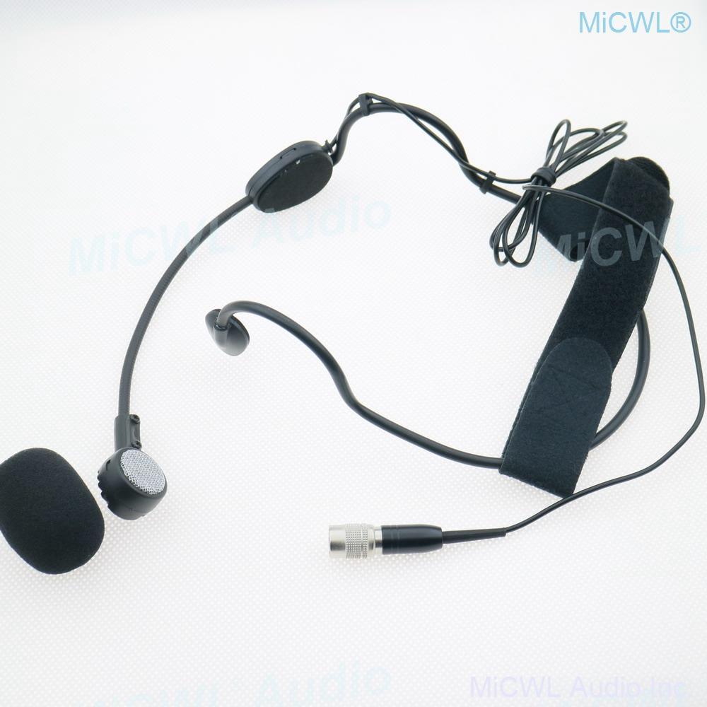 MiCWL ME3 Dynamic Head wear Microphone for Audio-Technica ATW MKE3 Wireless Headset Mics Hirose 4Pin - MiCWL Audio Inc