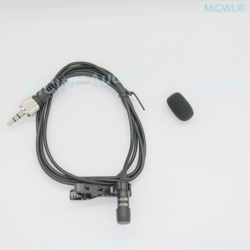 Black SL Tie Clips Lavalier Lapel Microphone For Sennheiser ew100 sk100 Wireless BeltPack Omnidirectional Uni-diectivity - MiCWL Audio Inc