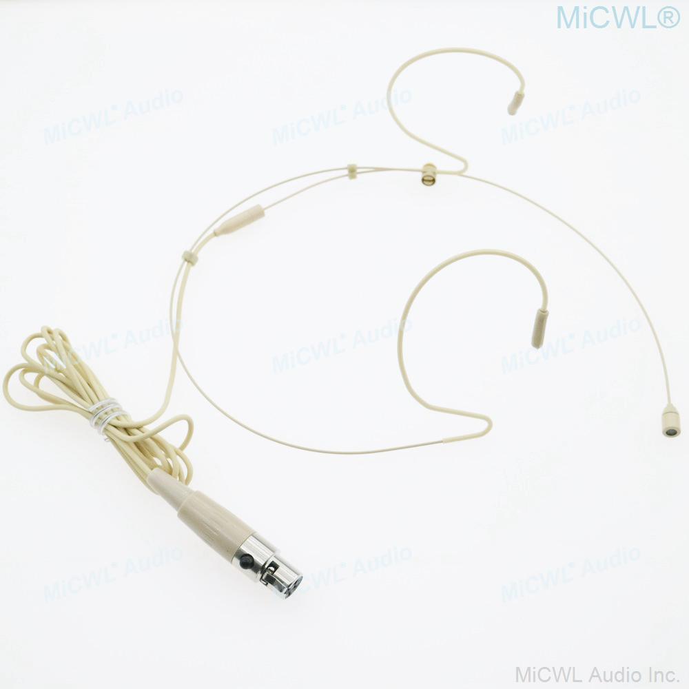 Hidden Mini Beta53 Headset Microphone For Shure SLX ULX PGX AD4D AD4Q GLXD QLXD Wireless Mic System TA4F - MiCWL Audio Inc