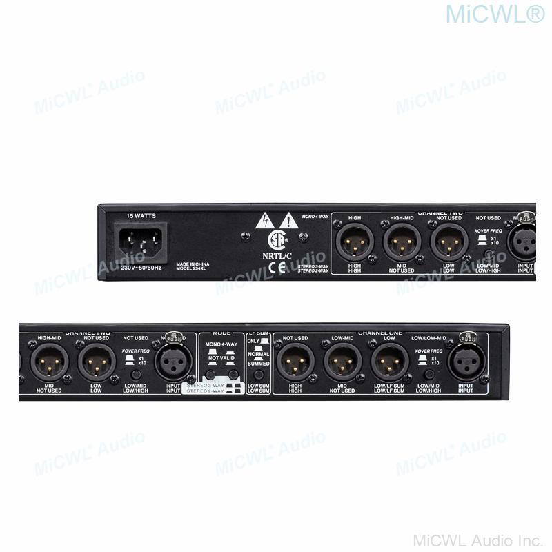 Professional 3 Channel Frequency Divider 2 Way Counter-Down Bass Stereo Digital Signal Processor - MiCWL Audio Inc