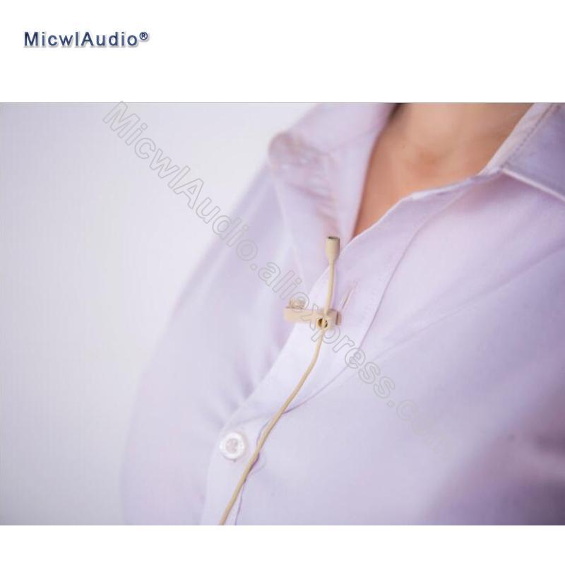 Pro Mics Condenser Hypercardioid Lavalier Microphone Clip Collar For Sennheiser Shure AKG Audio Technica Micpro External Lock - MiCWL Audio Inc