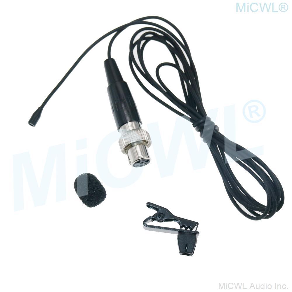 Very Mini Clip Lavalier Lapel Microphone For MiPro Wireless Microfone System Black Beige 2 Color - MiCWL Audio Inc