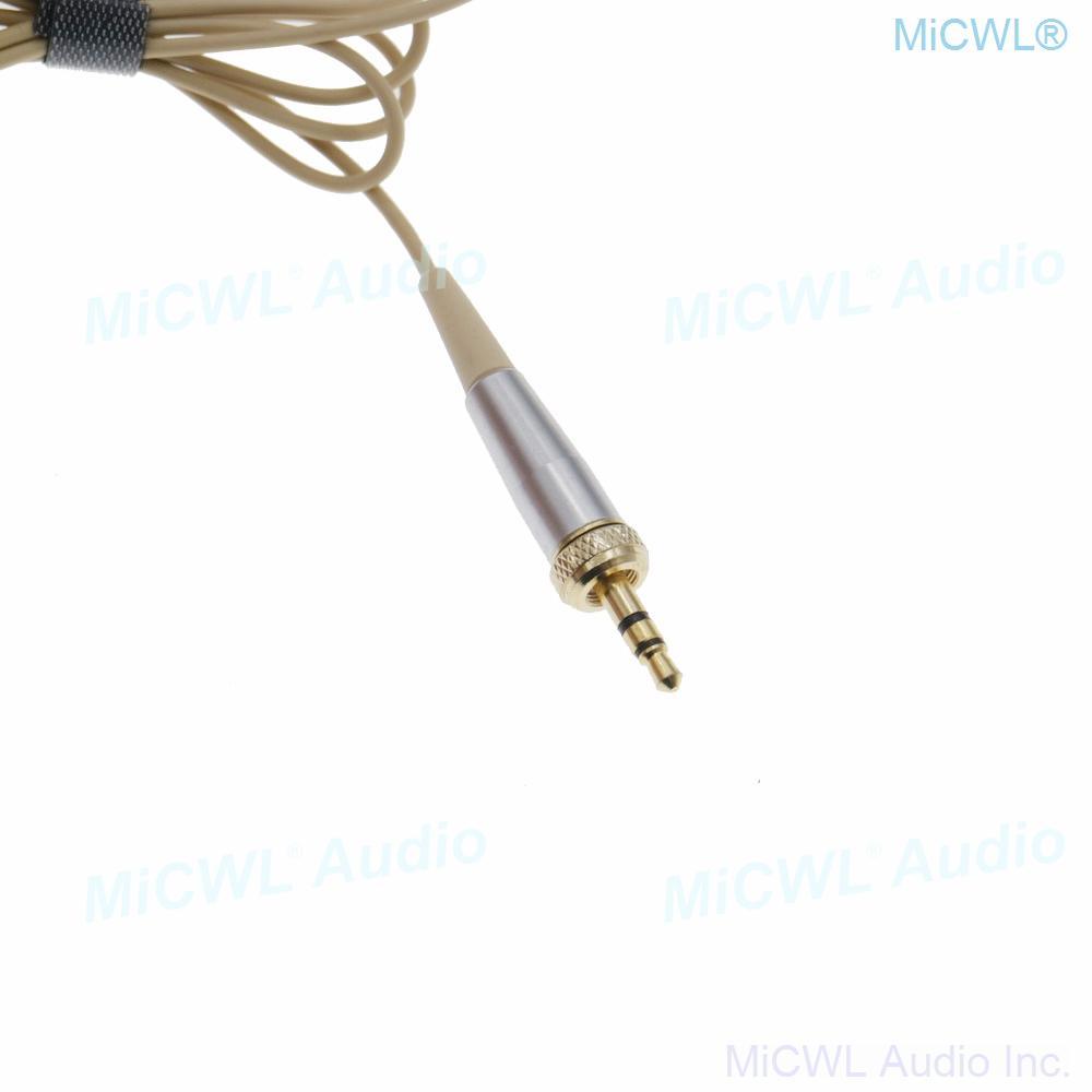CS90 Beige SK Cardioid Headset Microphone 3.5mm Stereo Lock for Sennheiser G1 G2 G3 G4 Wireless BeltPack Karaoke Sing Stage - MiCWL Audio Inc