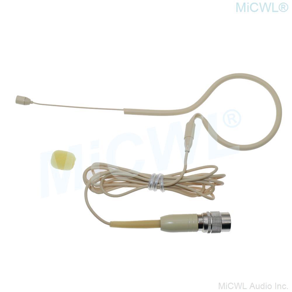 Professional Cardioid Lavalier Headset Microphone for Audio-Technica Wireless BodyPack System Omnidirectional HeadMic MiCWL - MiCWL Audio Inc