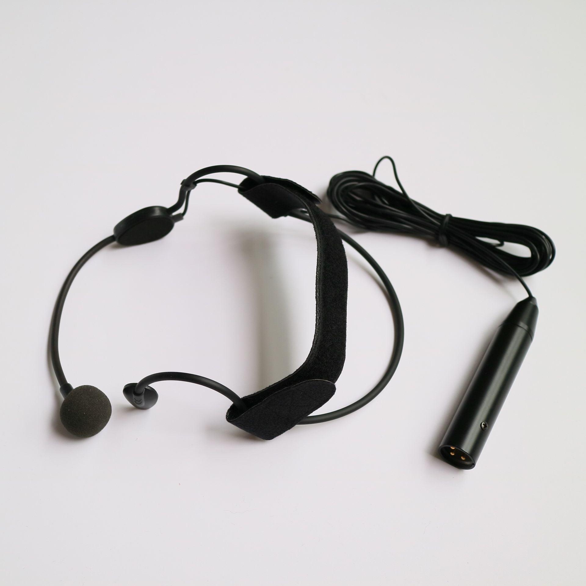 Professional ME3-XLR Headset Condenser Microphone XLR 3Pin Phantom Power 48V For DJ Mixer Sound Console 5m cable - MiCWL Audio Inc