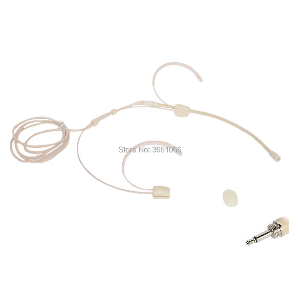 Professional Headset Microphone Omidirectional Condenser Headworn Microphone 3.5mm Connector External Spiral Lock LY-001 - MiCWL Audio Inc